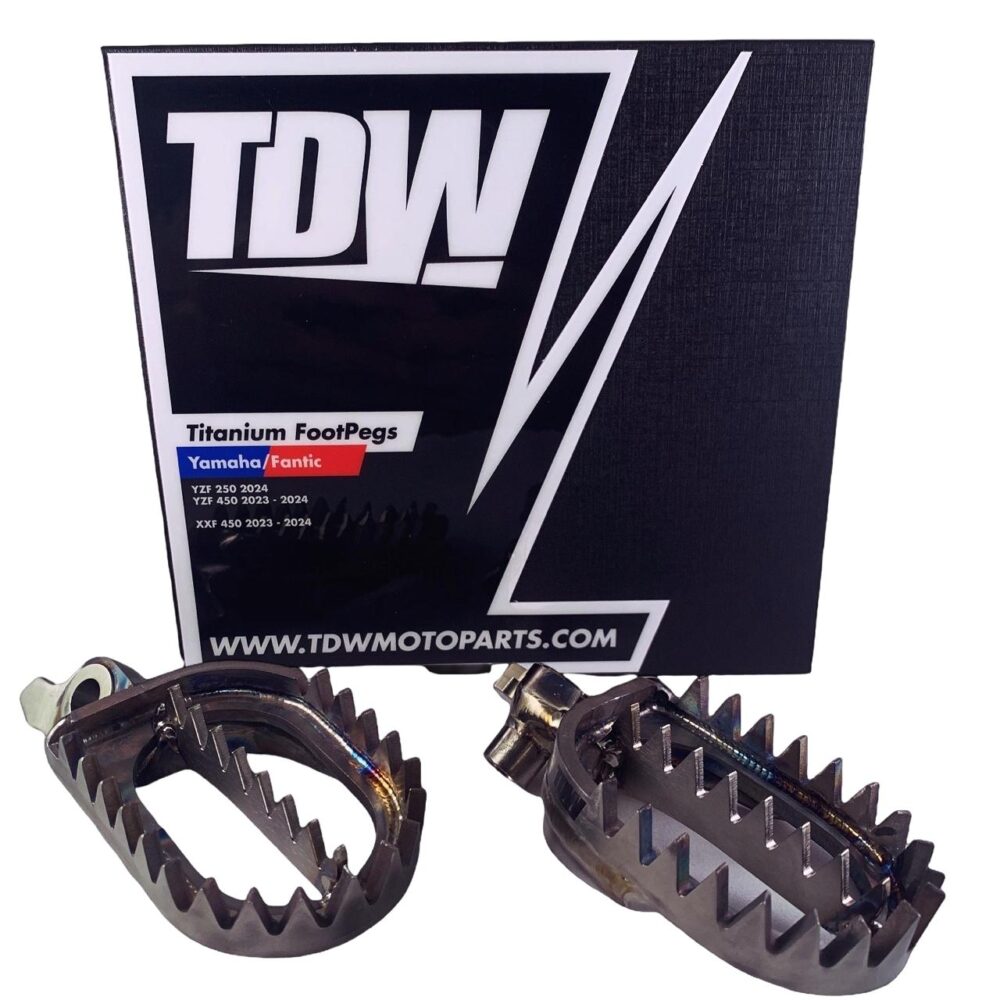 TITANIUM TDW FOOTPEGS YAMAHA FANTIC